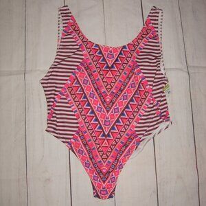 K Glam High Cut Swimsuit 3X